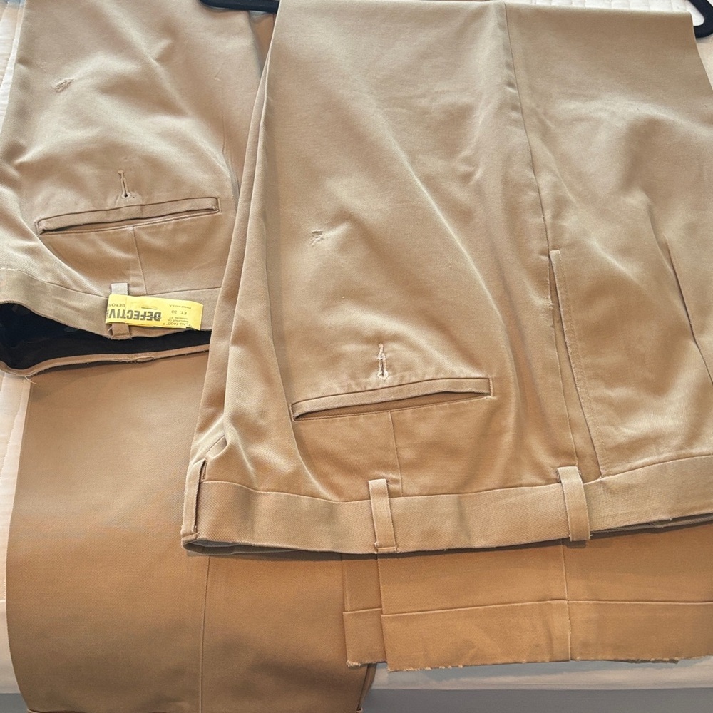 Savane Men's Khaki Chino Pants - Light Brown